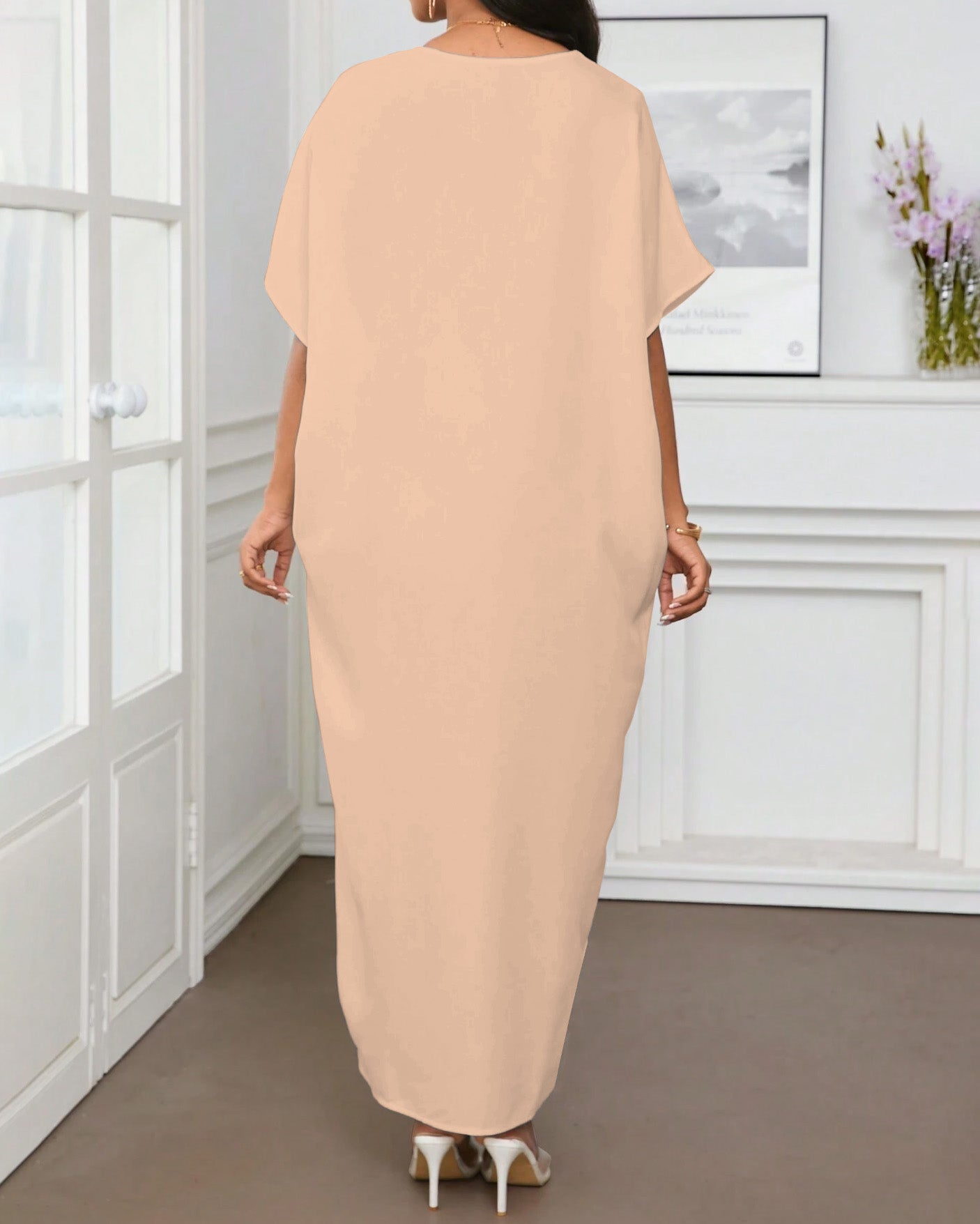 Brown Sisters V-neck Casual Elegant Dress