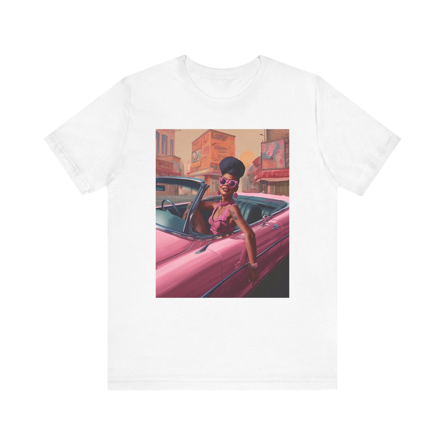 90s Retro Trendy Women Crew Neck Short Sleeve Cotton T-shirt