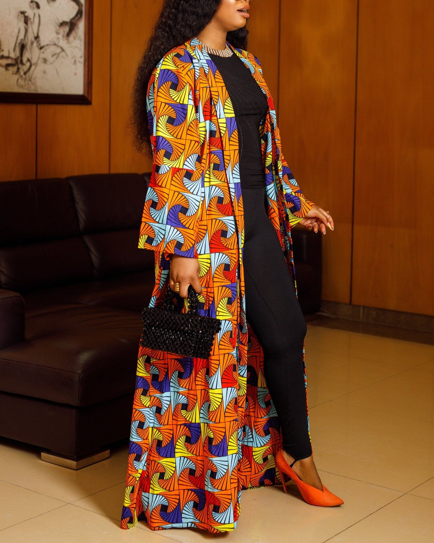 Women's Casual Print Loose Kimono