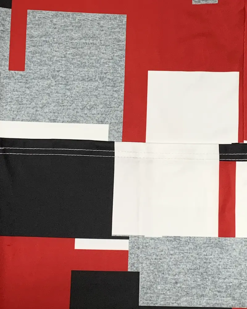 Sling Contrast Square Print Casual Jumpsuit