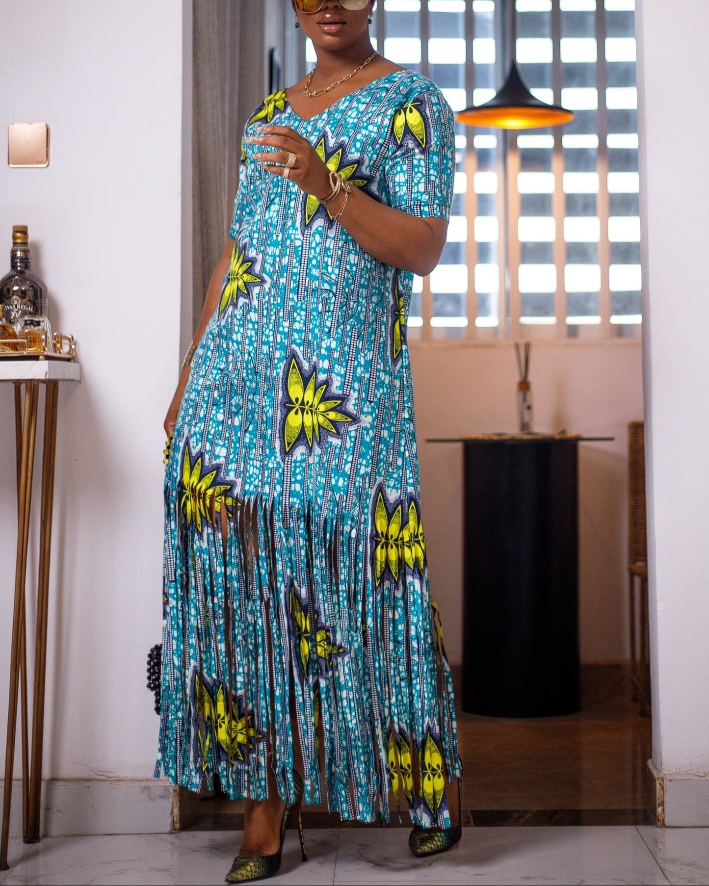 Women's Casual Short Sleeve Maxi Dress