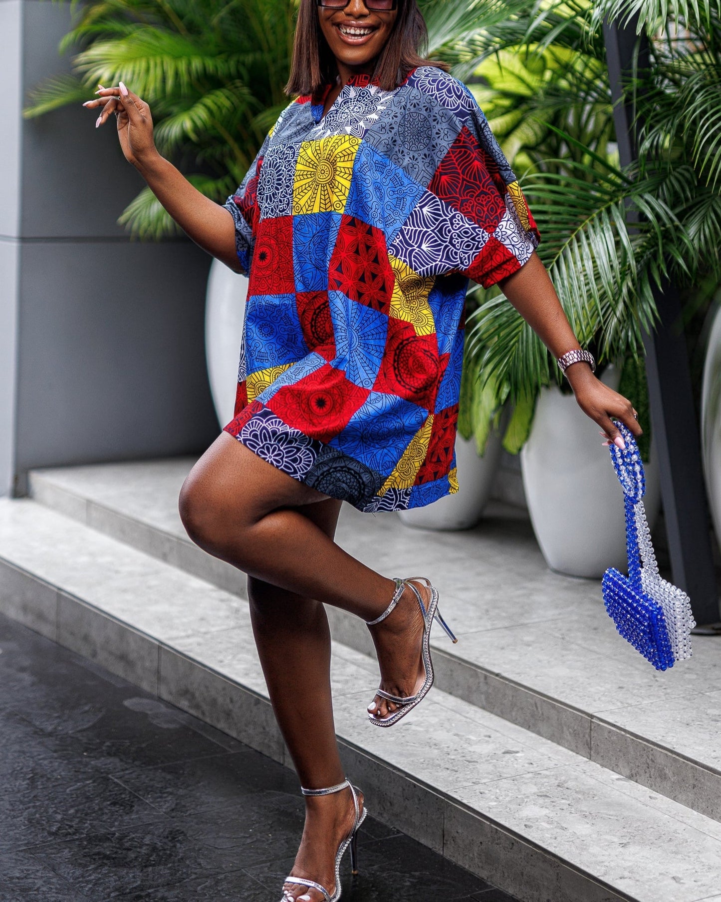 Women's Casual Print Loose Shift Top