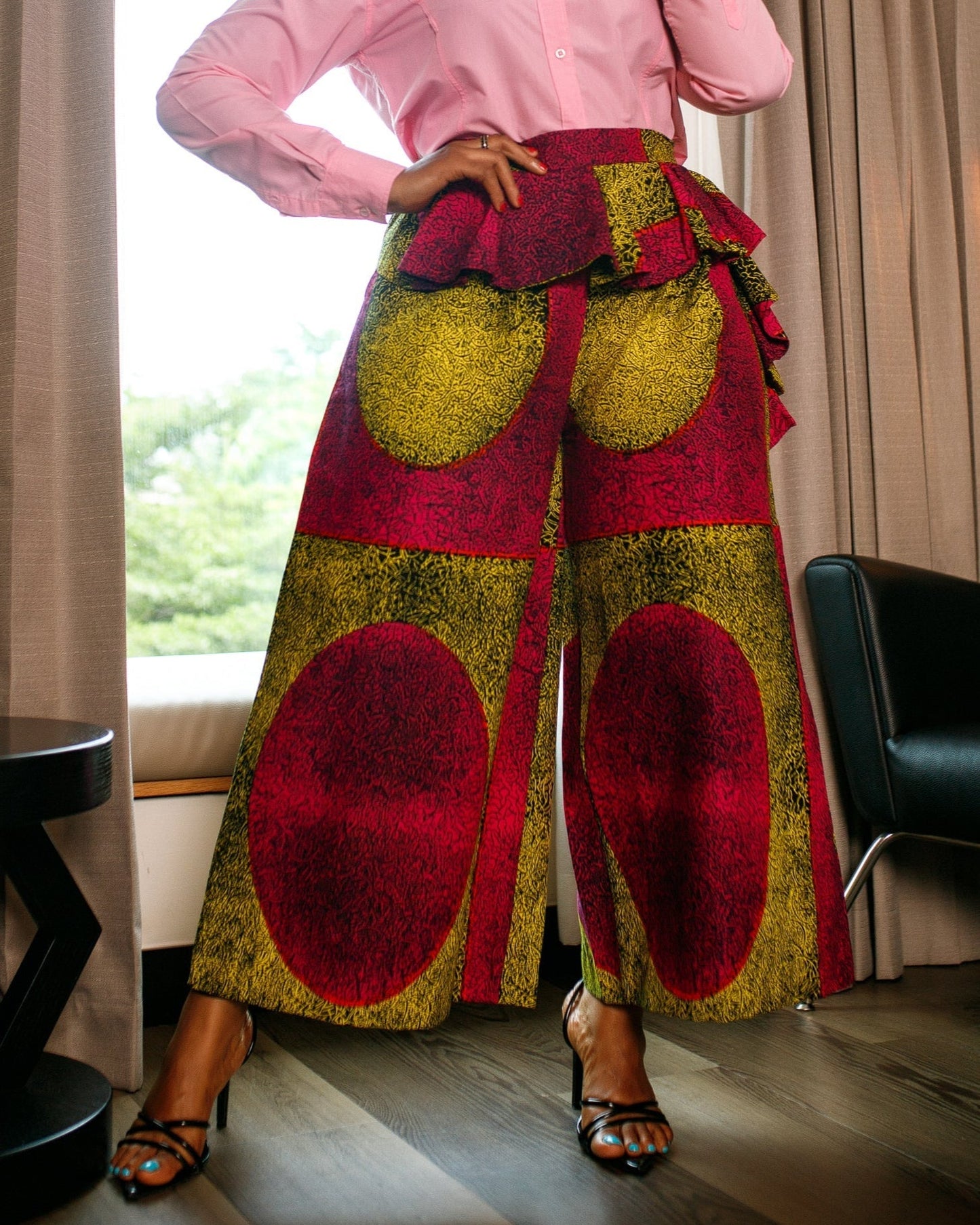 Women's Casual Print High-Waist Pants