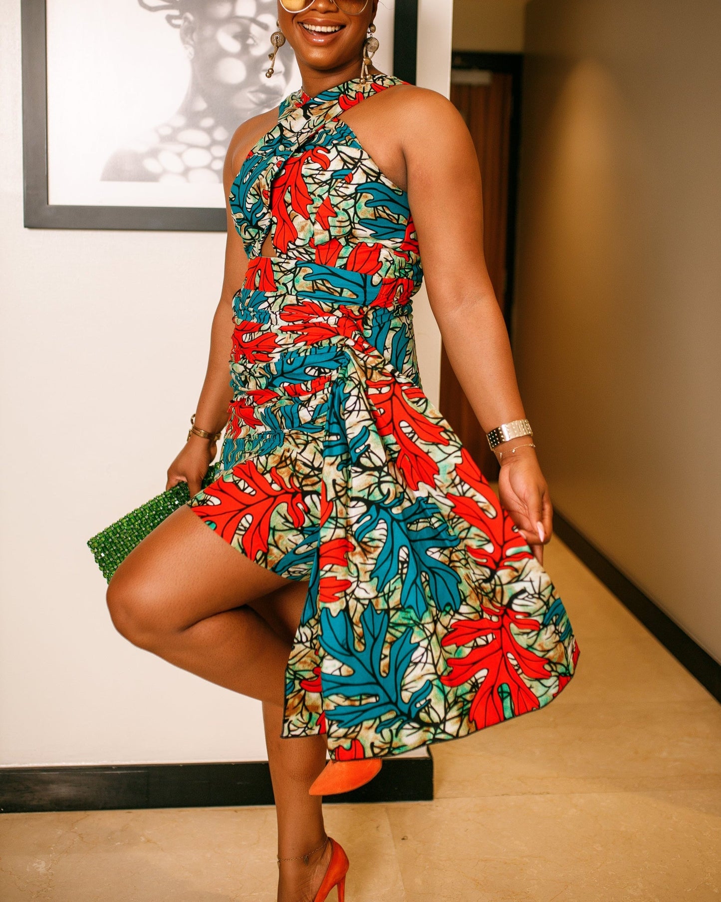 Women's Casual Print Vacation Mini Dress