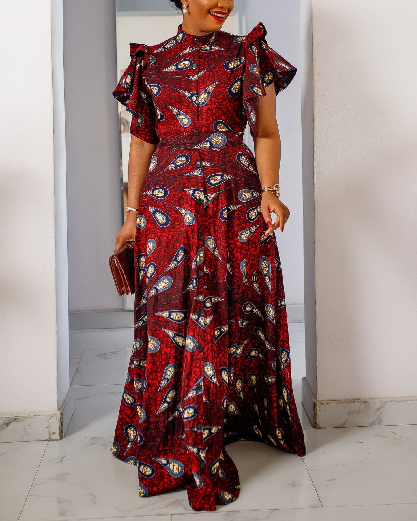 Women's Casual Print Maxi Dress