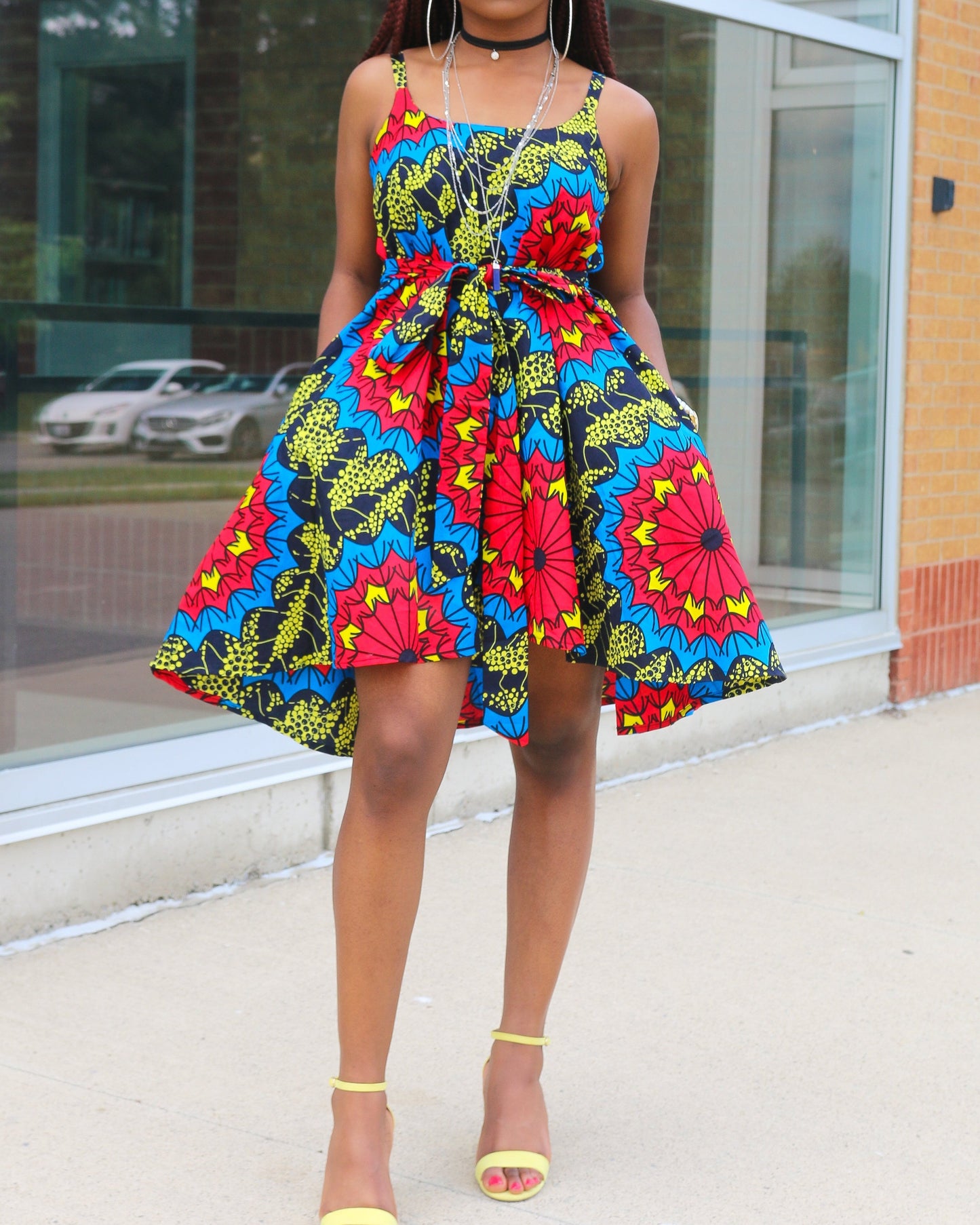 Women's Casual Print Sleeveless Mini Dress