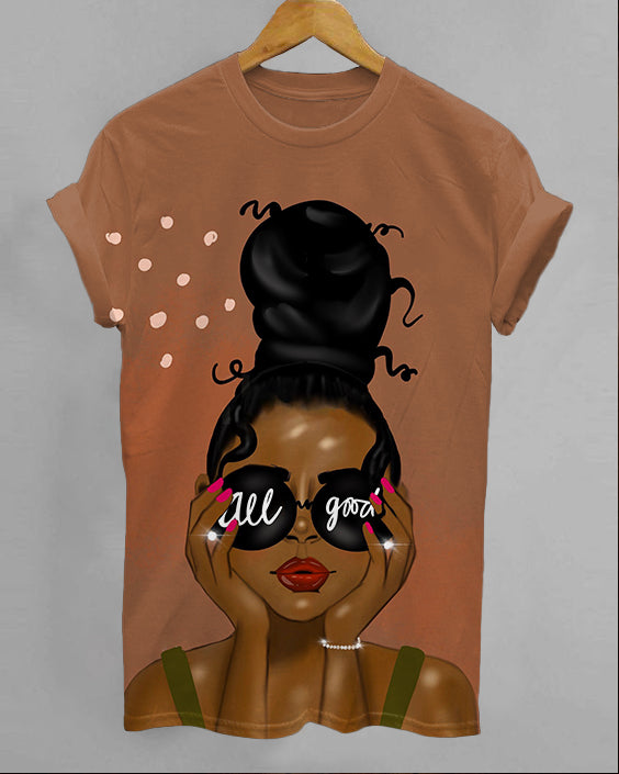 Brown Girl All Goods Unisex Short Sleeve Tshirt