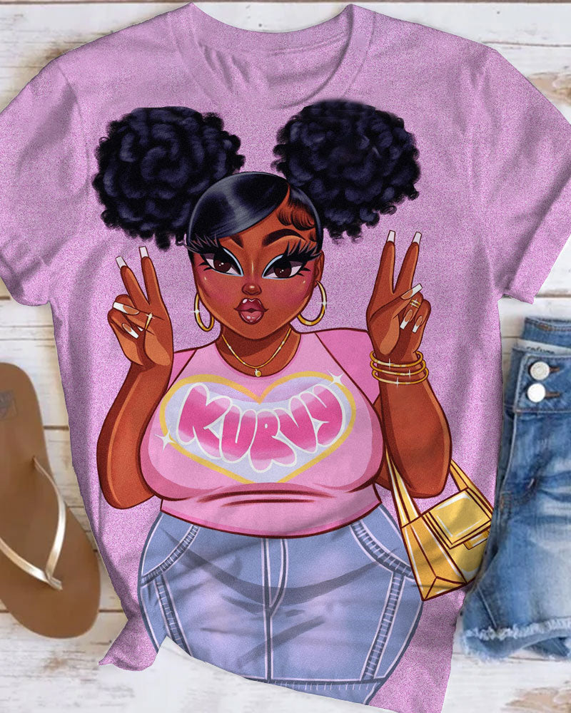 KURVY Also Cute Short Sleeve Tshirt