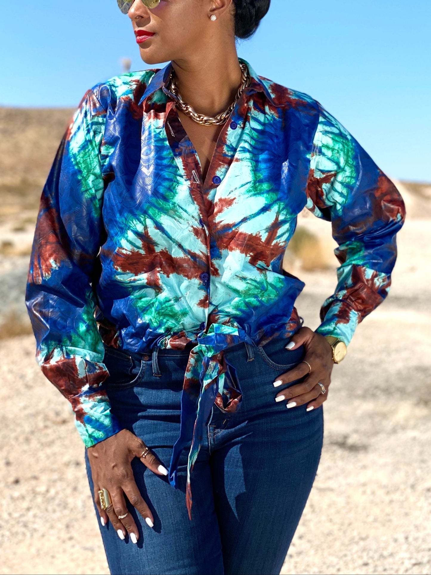 Women's Casual Print Long Sleeve Shirt