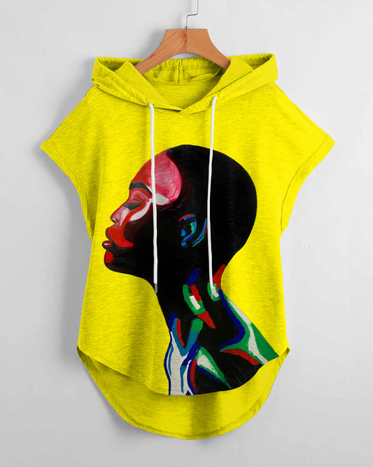 Black Girl Art Drawstring Hooded Tee