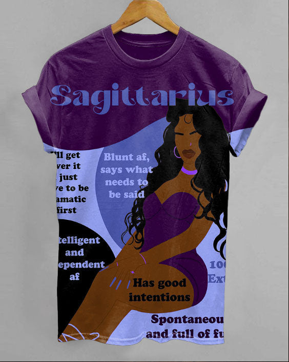 Sagittarius Girly Season Unisex Short Sleeve Tshirt