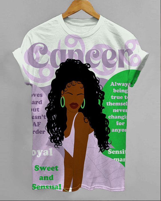 Cancer Girly Season Unisex Short Sleeve Tshirt