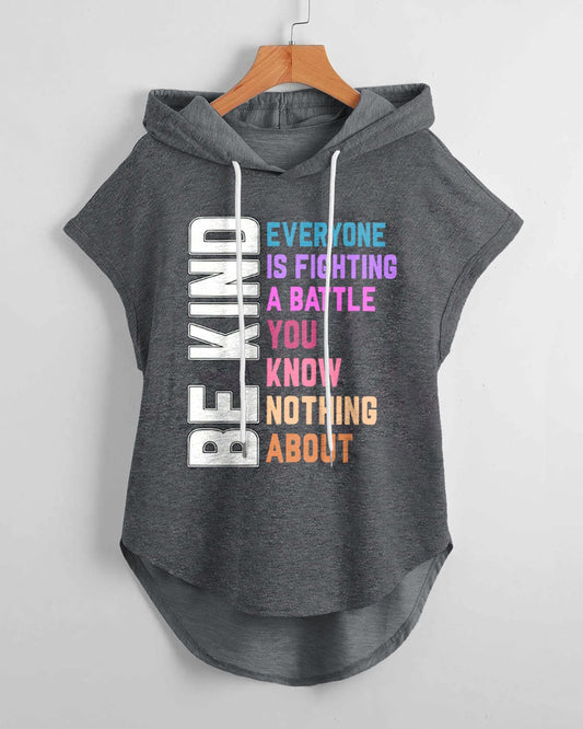 Be Kind Everyone Drawstring Hooded Tee