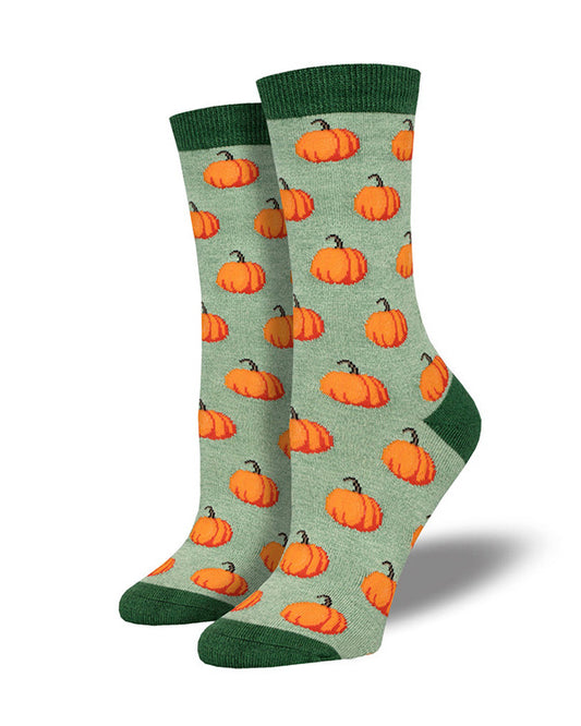 Halloween Little Pumpkin Creative Pattern Cotton Unisex Couple Mid-length Socks