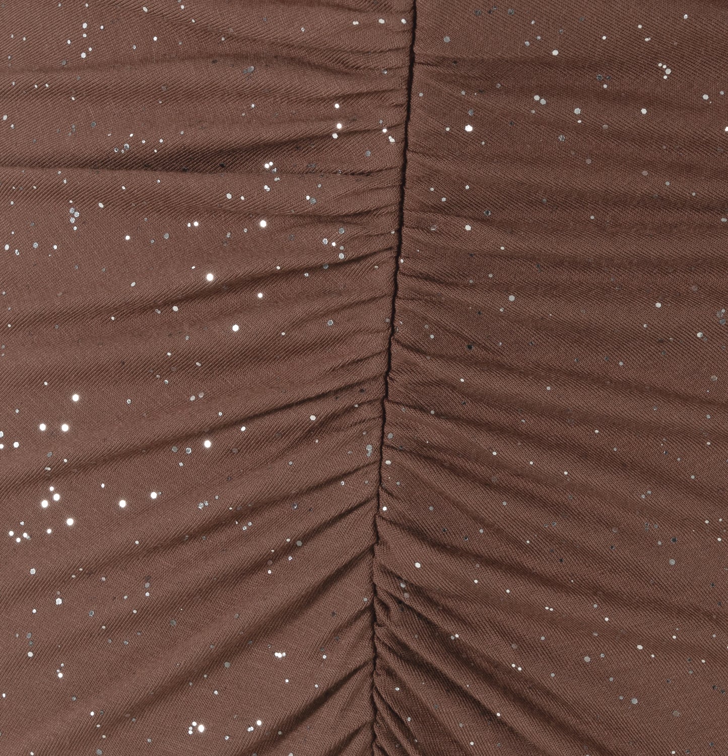 Deep V Long-sleeved Sequin Pleated Dress