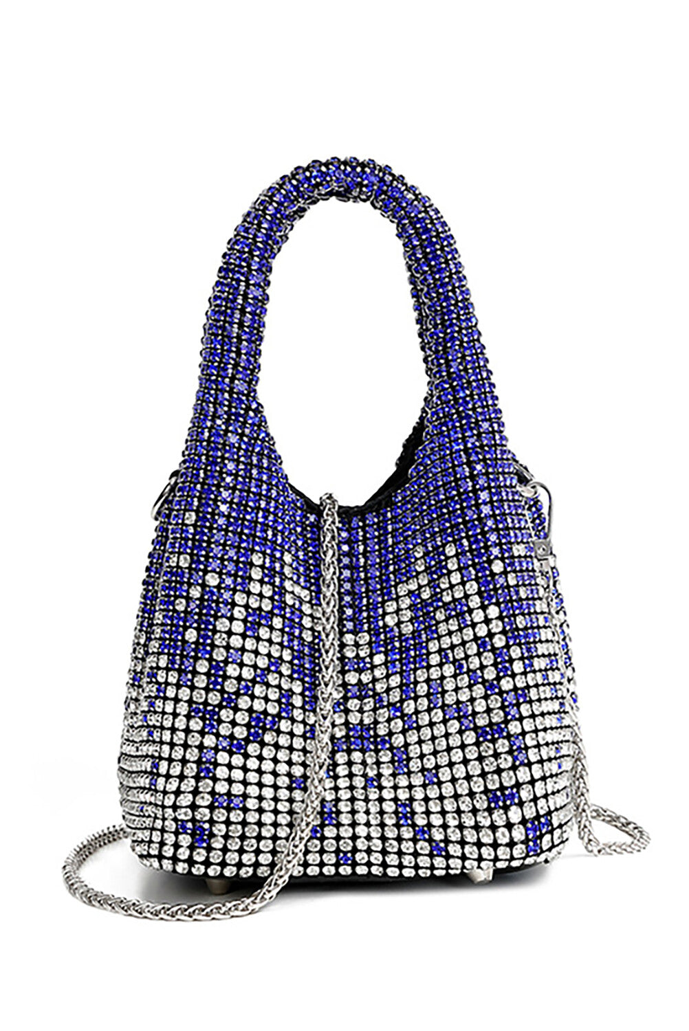 Rhinestone Gradient Handbag Bucket Bag Chain Shoulder Bag