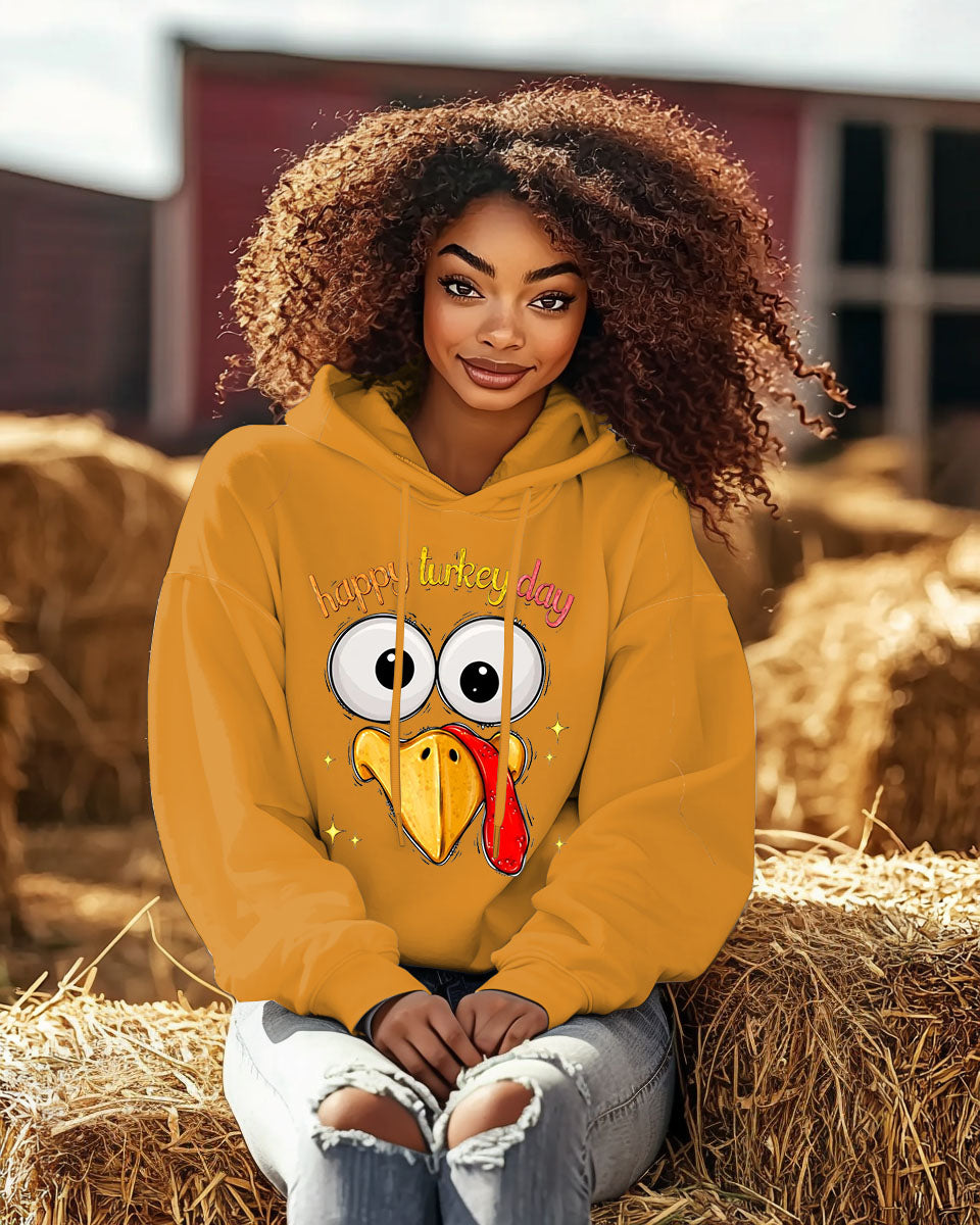 Women's Thanksgiving Long Sleeve Hoodie With Pocket