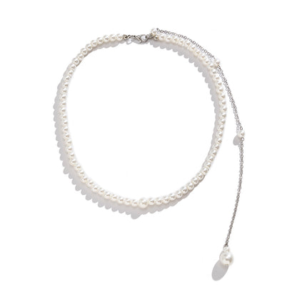 Sexy Imitation Pearl Necklace Women's Long Back Chain