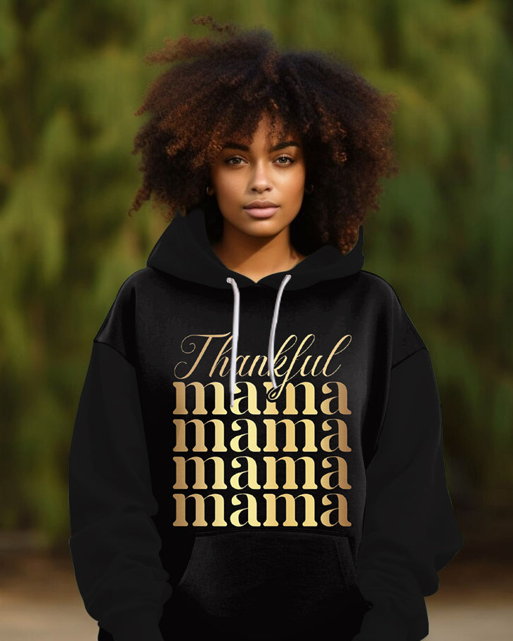 Thankful Mama Long-sleeved Hoodie