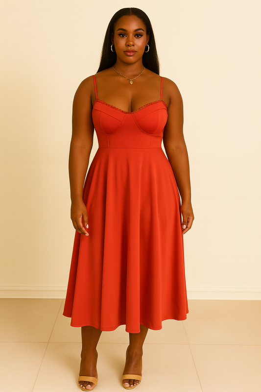 High-Grade Mesh Large Swing Double-Layer Sling Dress