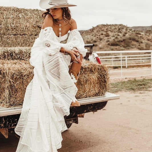 Bohemian Style Hollow Personality See-through Dress