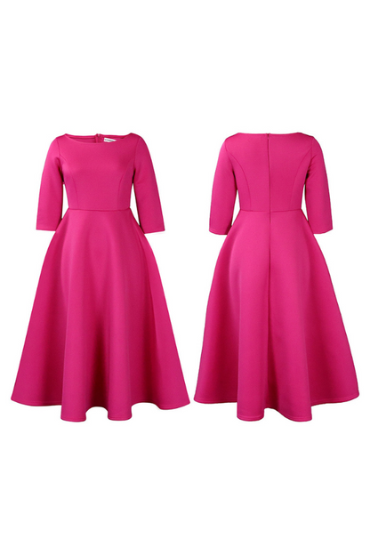 So Splendid 3/4 Sleeve Swing Dress