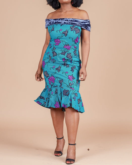 Women's Off Should Flora Print Bodycon Midi Dress