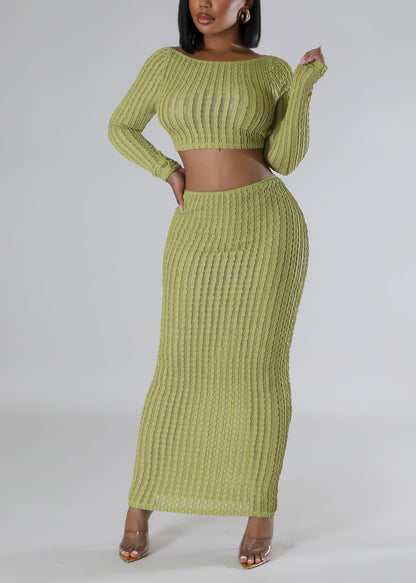 Watch Your Back Skirt Set