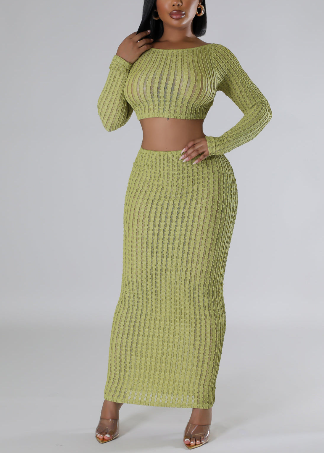 Watch Your Back Skirt Set