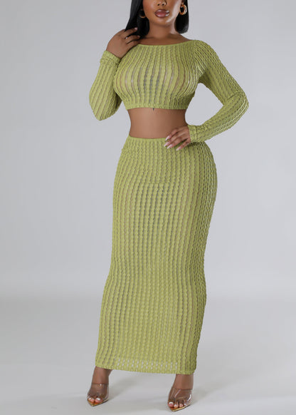 Watch Your Back Skirt Set