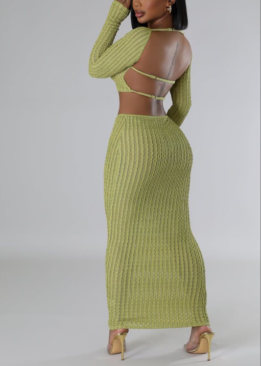 Watch Your Back Skirt Set