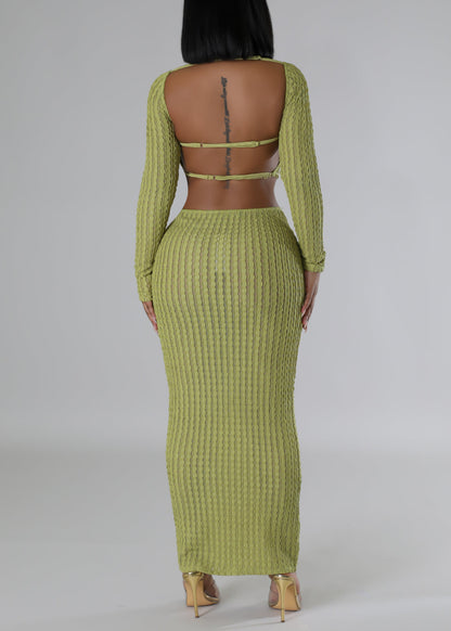 Watch Your Back Skirt Set