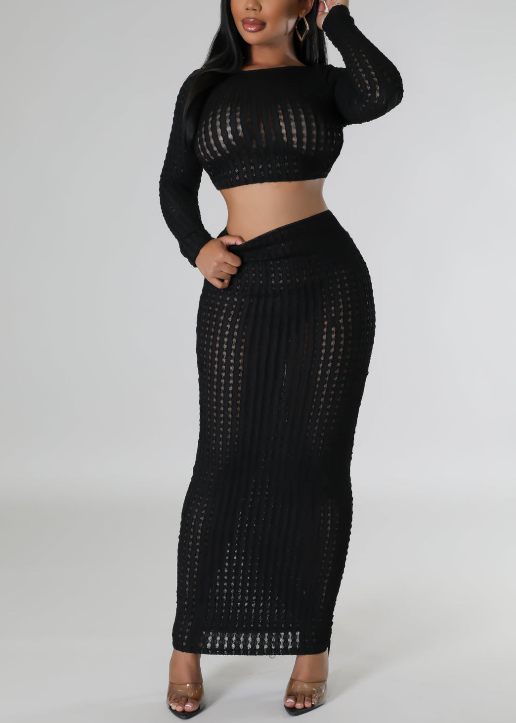 Watch Your Back Skirt Set