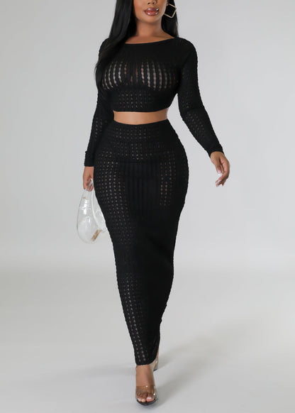 Watch Your Back Skirt Set