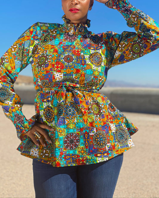 Women's Casual Print Long Sleeve Top