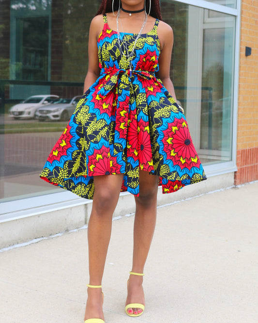 Women's Casual Print Sleeveless Mini Dress