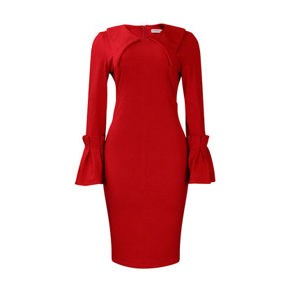 Fashion Temperament Ol Professional Sheath Pencil Skirt Dress