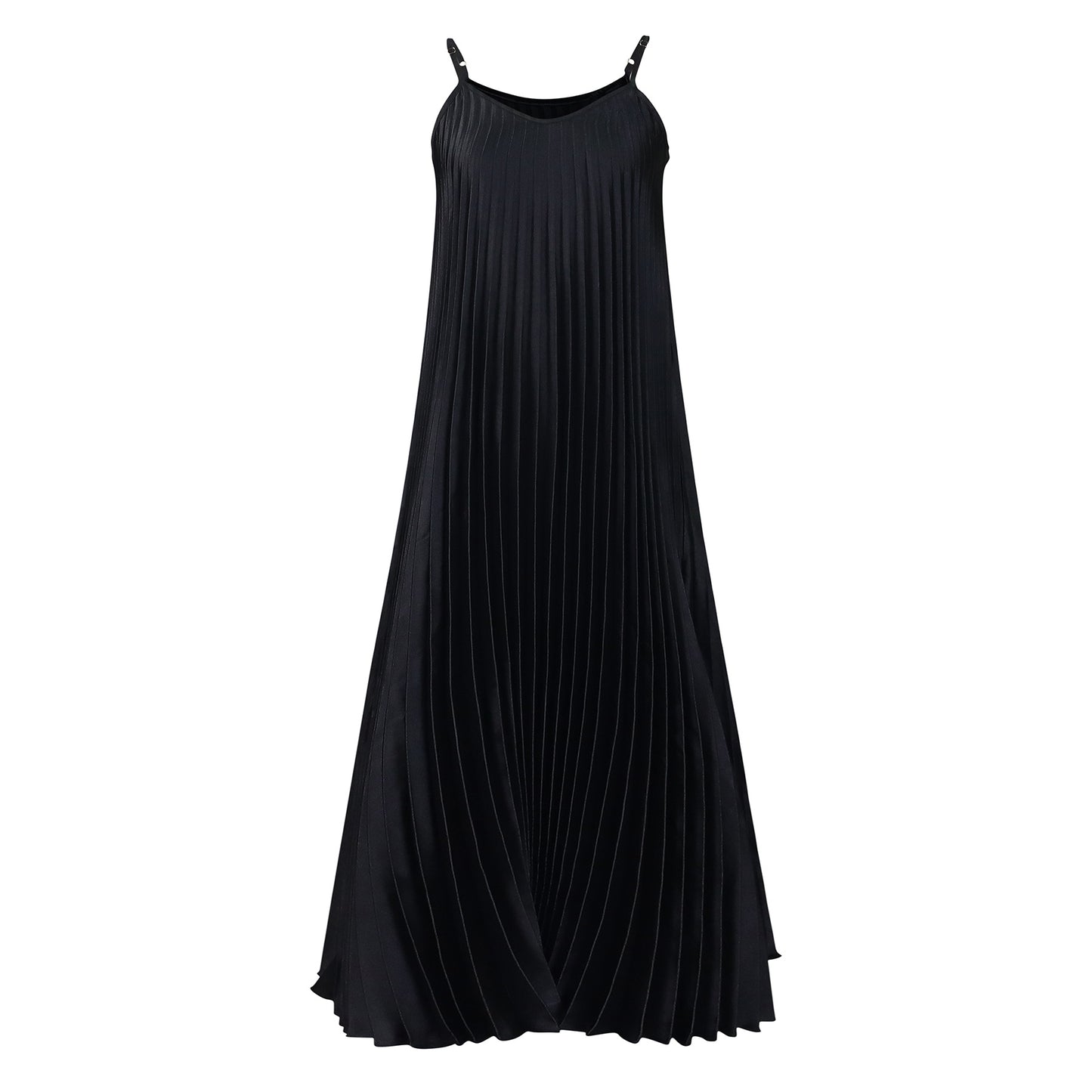 New Suspender Pleated Sexy Fashion A- line Skirt Maxi Dress