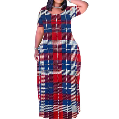 plus Size Women's Fashion Casual Dress