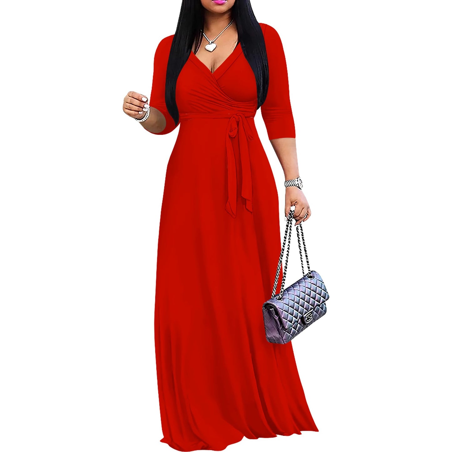 Women's Fashion Temperament Leisure Printing Dress