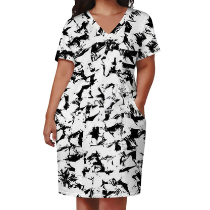 Fashion Casual Printing plus Size Dress