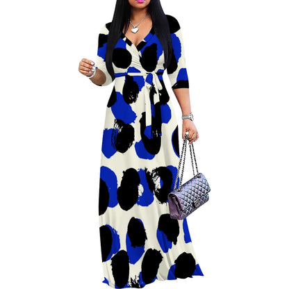 Fashion Casual Printing Temperament Dress