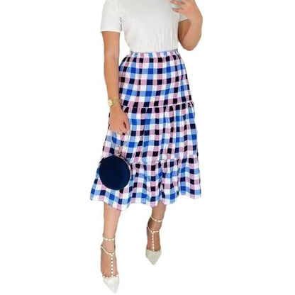 Women's Fashion Casual Loose Skirt plus Size Cake Dress