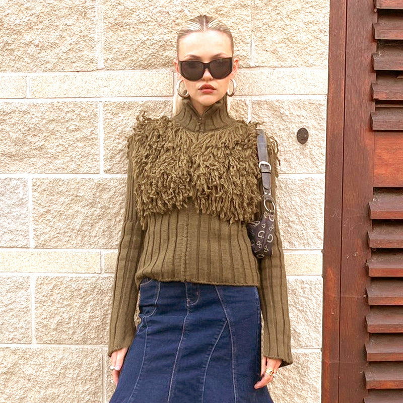 New Fall Winter Fashion Personality Street Knitwear Tassel