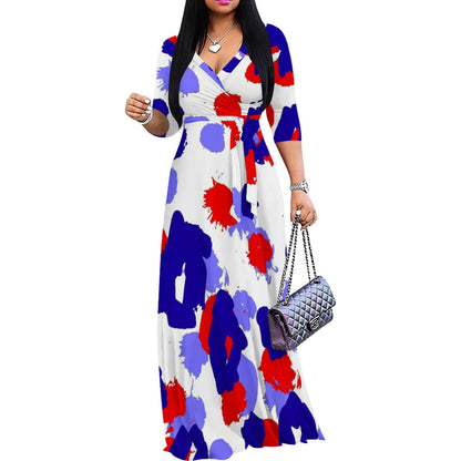 Fashion Casual Printing Temperament Dress