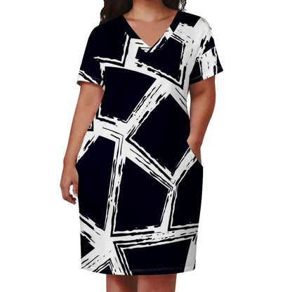 Fashion Casual Printing plus Size Dress