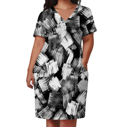 Fashion Casual Printing plus Size Dress