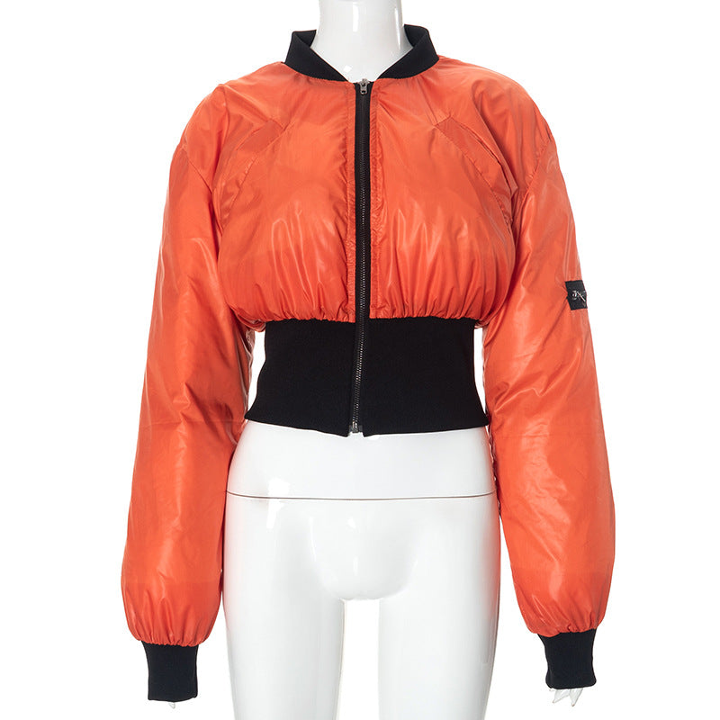 Baseball Jacket Women's Design Sense Niche Workwear Short Jacket