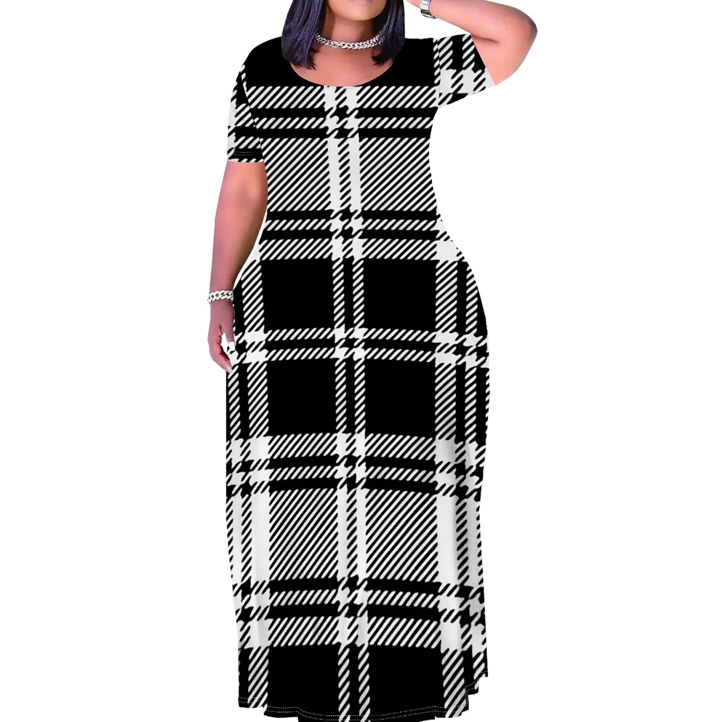 plus Size Women's Fashion Casual Dress