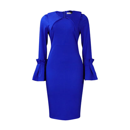 Fashion Temperament Ol Professional Sheath Pencil Skirt Dress